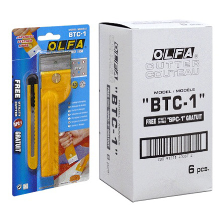 Olfa BTC-1 Cutter & Scraper with SPC-1 Utility Cutter